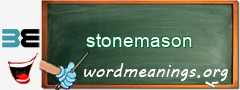 WordMeaning blackboard for stonemason